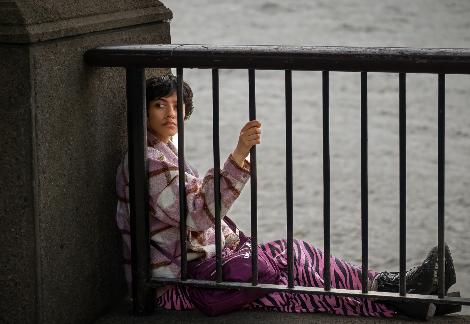 LOOKING THROUGH THE RAIL by Albert Mast